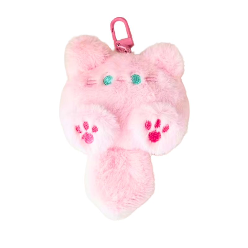 מחזיק מפתחות בובה – חתול ורוד חמוד | כ־7 ס״מ 💗🐱 מבית אנימה מרקט רק ב - https://anime-market.co.il