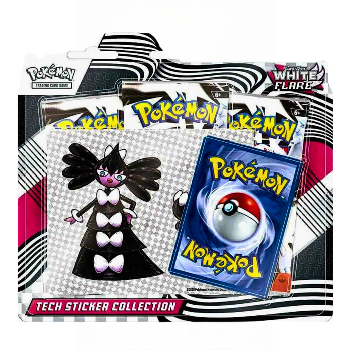 ❄️ Pokémon TCG – White Flare Tech Sticker Collection (3 חבילות)|