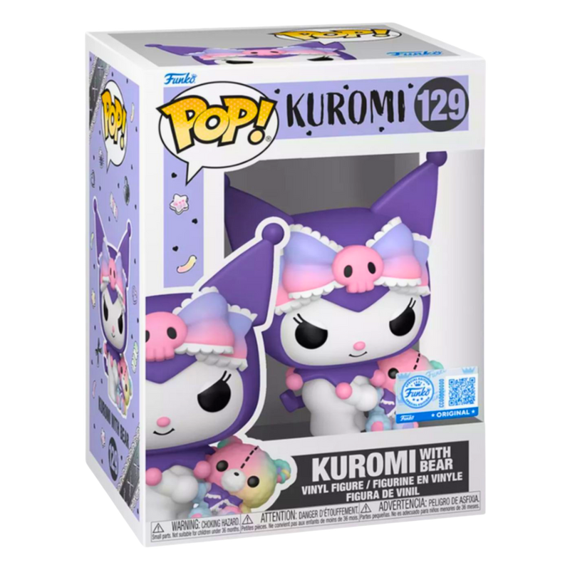 Funko POP! קורומי עם דובי #129 – Kuromi with Bear | Sanrio