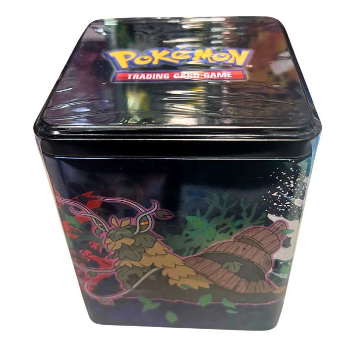 Pokémon TCG: Stacking Tin – קופסה מעוצבת עם בוסטרים ומדבקות | מהדורת 2025