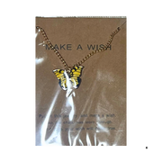 שרשרת פרפר “Make a Wish” – צבעים לבחירה צהוב מבית אנימה מרקט רק ב - https://anime-market.co.il