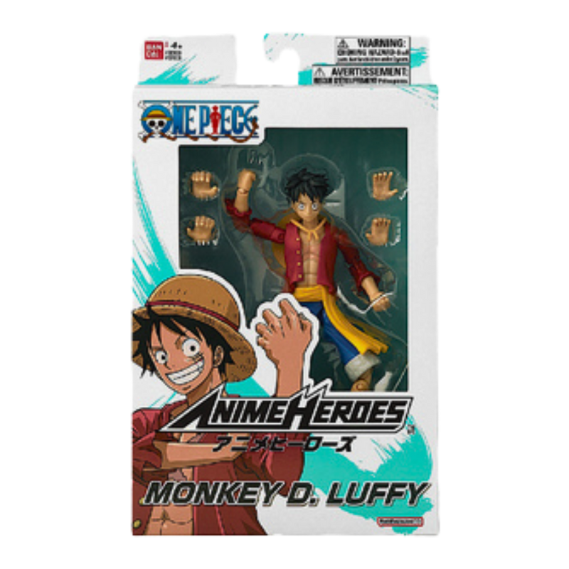 Monkey D. Luffy One Piece Anime Heroes Bandai – דמות אקשן 17 ס״מ