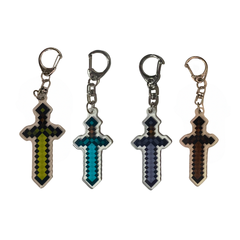 מחזיקי מפתחות - באנדל 4 מחזיקי מפתחות חרבות מיינקראפט – אקריל צבעוני | רק 49 ש”ח אנימה מרקט https://anime-market.co.il