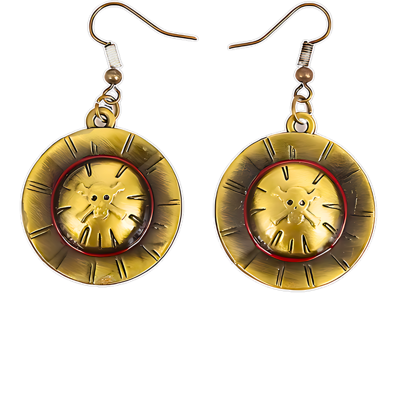 עגילים - וואן פיס - כובע קש זוג עגילים אנימה מרקט https://anime-market.co.il