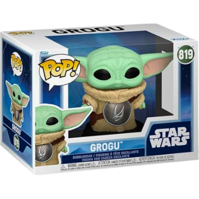 Funko Pop Grogu #819 – The Mandalorian Star Wars | בייבי יודה Bobble-Head