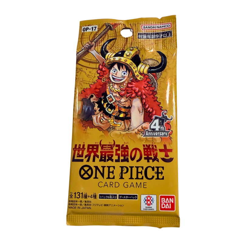 One Piece TCG OP-17 The World’s Strongest Warriors Booster Pack יפני מבית אנימה מרקט רק ב - https://anime-market.co.il
