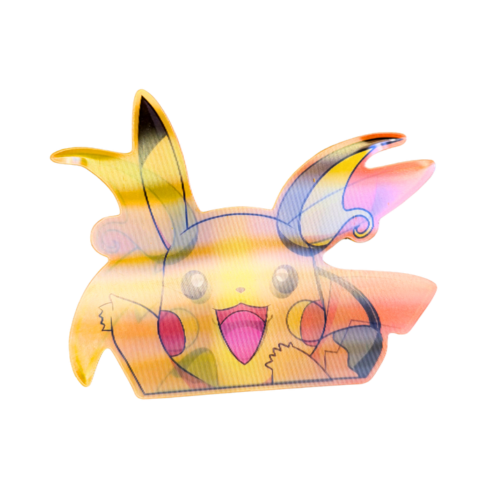 מדבקת תלת-ממד עדשתית – פיקאצ’ו ↔ ראיצ’ו (Pokémon)