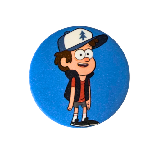 סיכות - סיכת דיפר פיינס – Gravity Falls | רקע כחול | סיכה מנצנצת 58 מ״מ אנימה מרקט https://anime-market.co.il