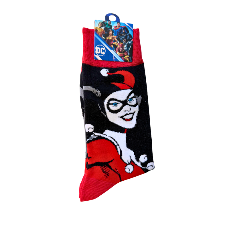 גרבי הארלי קווין מידה 36-46 – גרביים מעוצבות Harley Quinn מבית אנימה מרקט רק ב - https://anime-market.co.il