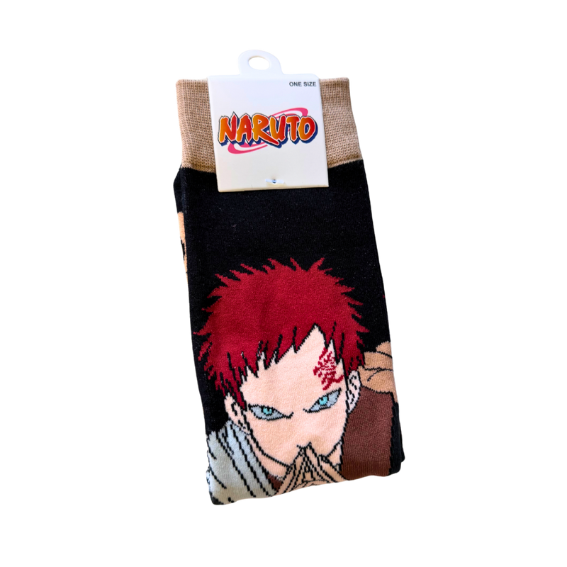 גרבי גאארה Naruto | גרביים מעוצבות בהשראת גאארה מהסדרה נארוטו | מידה 36-46 מבית אנימה מרקט רק ב - https://anime-market.co.il