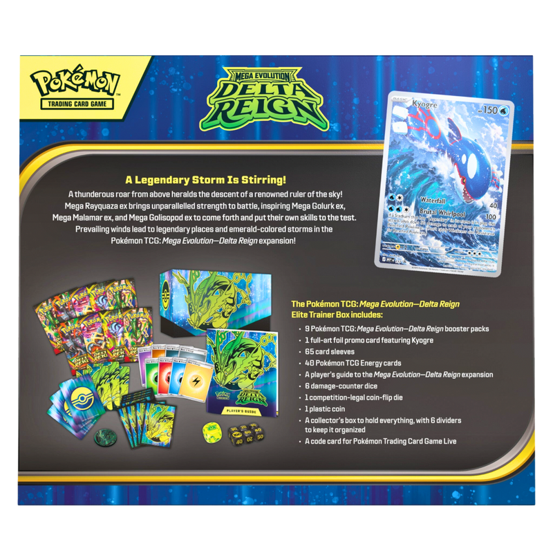 מכירה מוקדמת Pokémon Delta Reign Elite Trainer Box | Mega Evolution