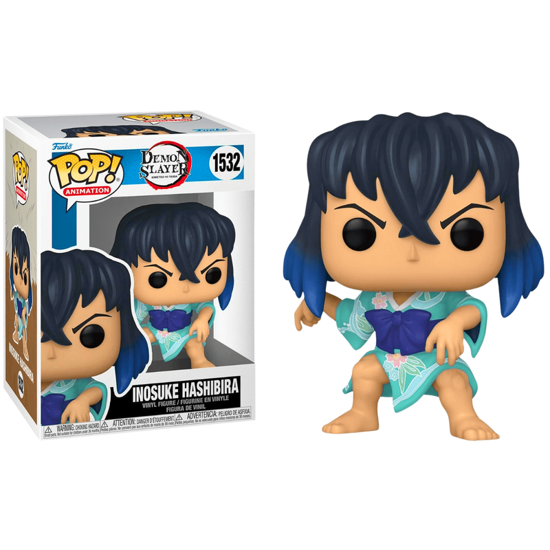 Funko Pop! Animation #1532 – אינוסוקה האשיבירה (Inosuke Hashibira) | Demon Slayer: Kimetsu no Yaiba | גרסת קימונו מיוחדת