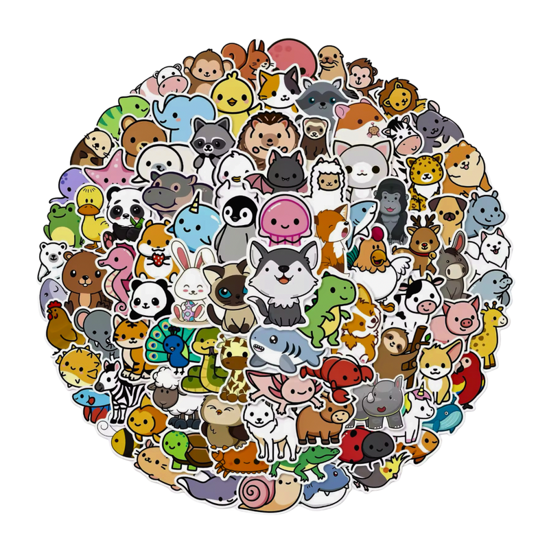 מדבקות - חיות חמודות - מארז מדבקות אנימה מרקט https://anime-market.co.il
