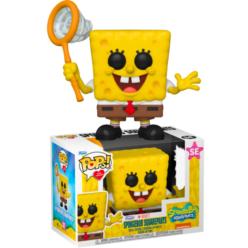 פסלוני אספנות - בובת פופ רשמית של בובספוג מכנסמרובע – מהדורה מיוחדת לאספנים פאנקו פופ https://anime-market.co.il