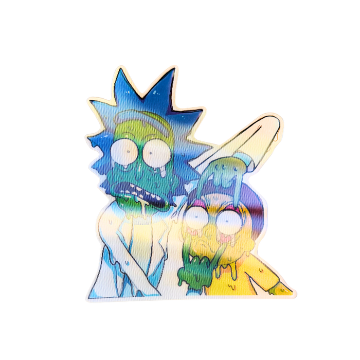 מדבקת עדשה תלת־ממדית Rick and Morty – מהדורת אספנים