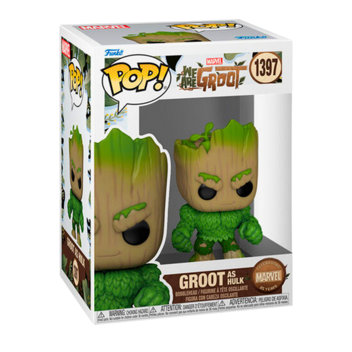 🟢 Funko POP! Marvel – Groot כ־Hulk | סדרת “We Are Groot” | דמות אספנות Bobble-Head מבית אנימה מרקט רק ב - https://anime-market.co.il