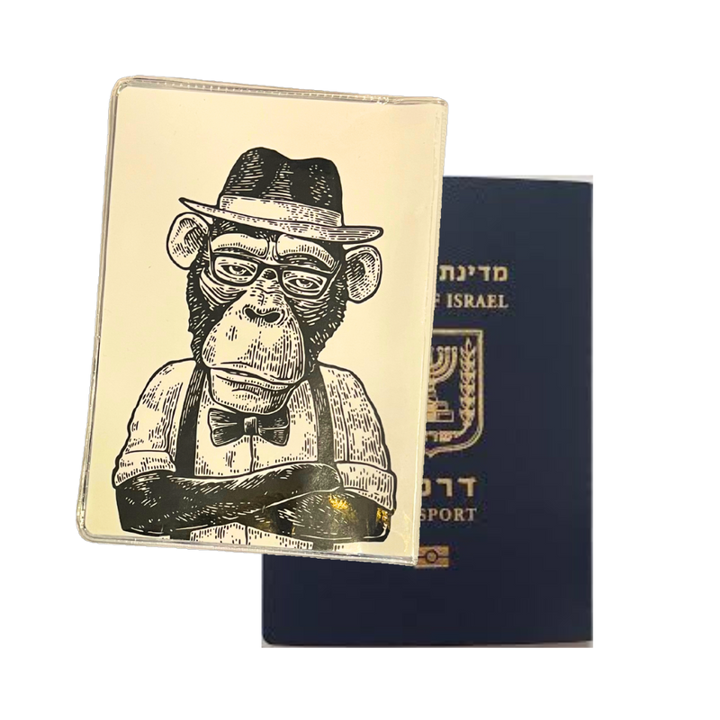 קוף - כיסוי לדרכון מבית אנימה מרקט רק ב - https://anime-market.co.il