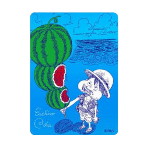 One Piece Natsukomi 2026 – Metakira Luffy Watermelon | קלף פרומו מיוחד לופי אבטיח מבית אנימה מרקט רק ב - https://anime-market.co.il
