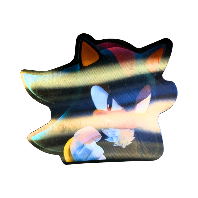 מדבקות - מדבקת תלת־מימד סוניק ↔ שאדו (Sonic → Shadow) – Lenticular 3D אנימה מרקט https://anime-market.co.il