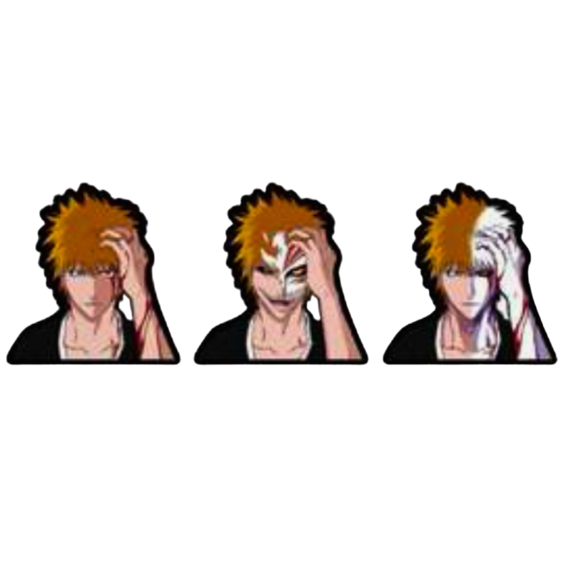 מדבקת תלת־ממד איצ’יגו קורוסאקי – Bleach | מתחלפת ל־3 מצבים מבית אנימה מרקט רק ב - https://anime-market.co.il