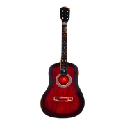 גיטרה אקוסטית אדומה - מחזיק מפתחות מבית אנימה מרקט רק ב - https://anime-market.co.il