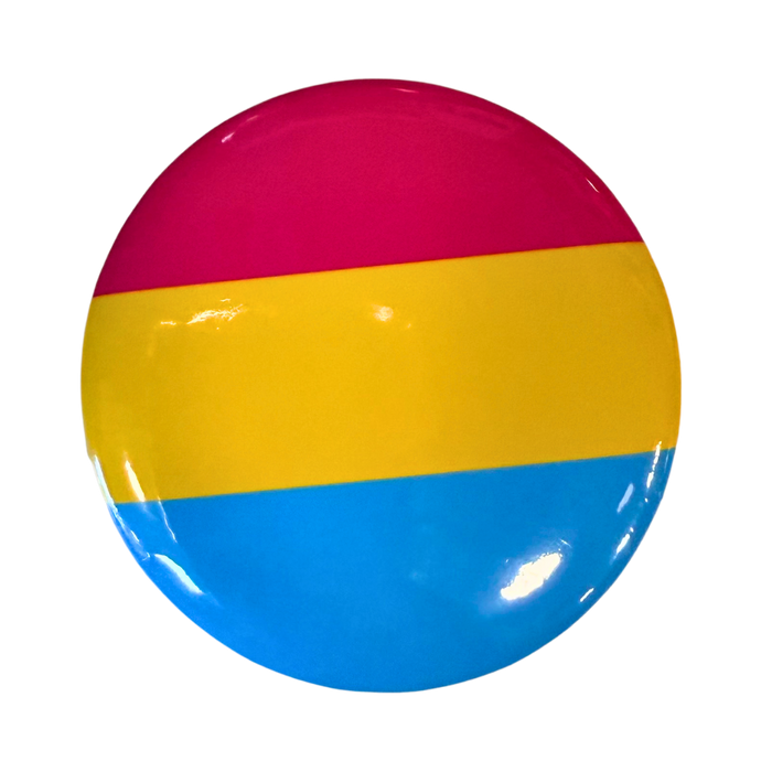 💗💛💙 דגל הפאן (Pansexual Pride) – סיכת 58 מ״מ