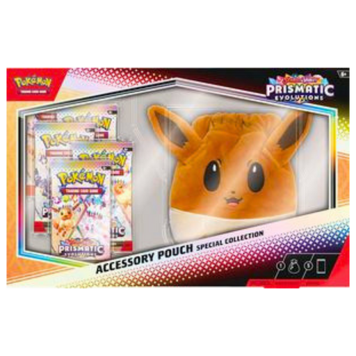 Pokémon TCG Prismatic Evolutions Accessory Pouch Special Collection – מארז פוקימון עם פאוץ’ Eevee