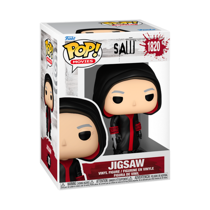 בובת Funko Pop Jigsaw #1820 – פופ רשמי מהסרט “המסור” | פריט אספנות נדיר לאוהבי אימה