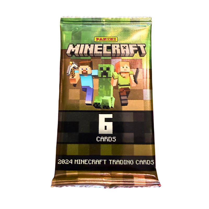 קלפי מיינקראפט Minecraft פניני – חבילת 6 קלפים עם קלף כרום