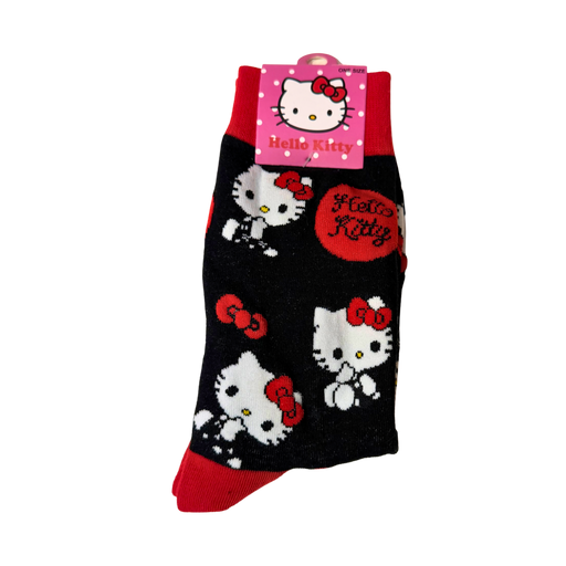 גרבי הלו קיטי (Hello Kitty) – עיצוב חדש | גרביים למבוגרים 35-44 מבית אנימה מרקט רק ב - https://anime-market.co.il