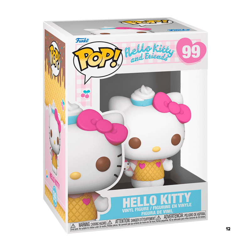 פסלוני אספנות - פופ האלו קיטי גלידה – Hello Kitty Ice Cream Funko Pop #99 (Hello Kitty and Friends) פאנקו פופ https://anime-market.co.il