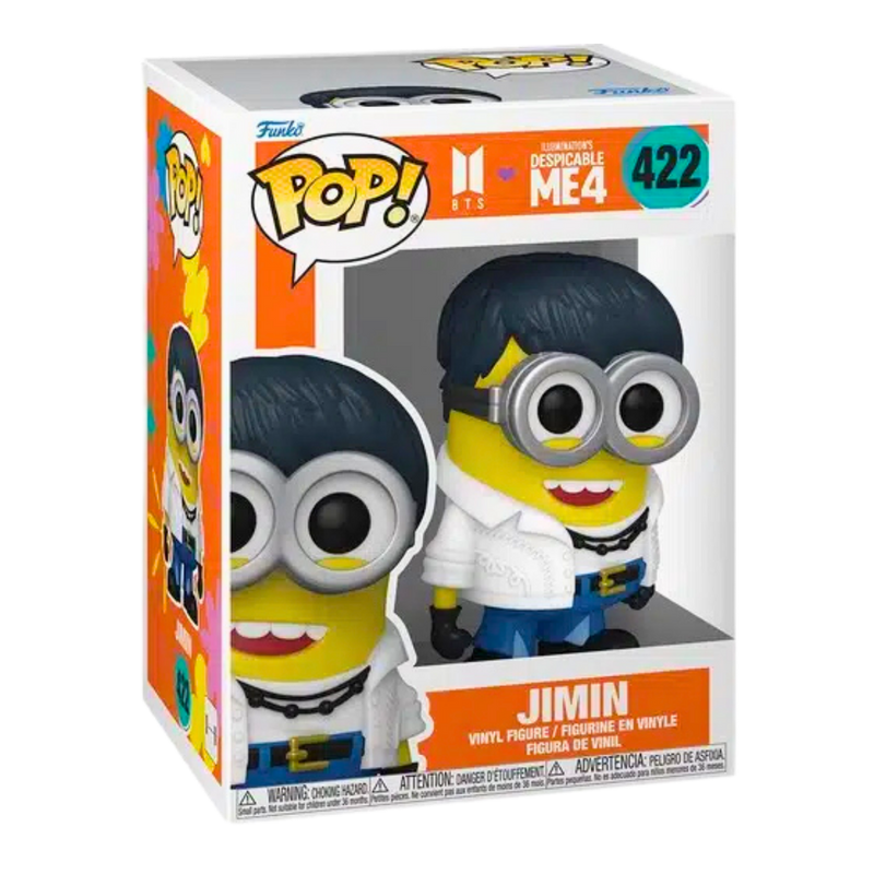 🎤🟡 Funko Pop! Rocks #422 – ג’ימין (Jimin) כמיניון | Jimin | שיתוף פעולה עם Despicable Me 4 מבית אנימה מרקט רק ב - https://anime-market.co.il