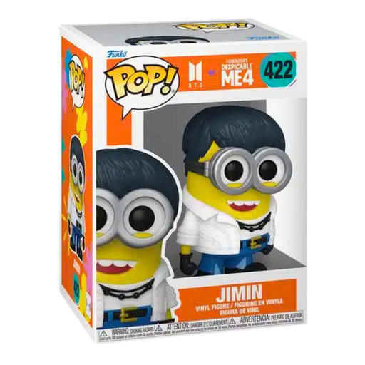 🎤🟡 Funko Pop! Rocks #422 – ג’ימין (Jimin) כמיניון | Jimin | שיתוף פעולה עם Despicable Me 4 מבית אנימה מרקט רק ב - https://anime-market.co.il