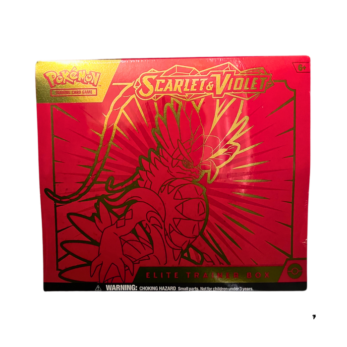 קלפי פוקימון מקוריים – Pokemon TCG Scarlet & Violet Elite Trainer Box Koraidon | מארז אספנים נדיר עם קלף פרומו ו-9 בוסטרים