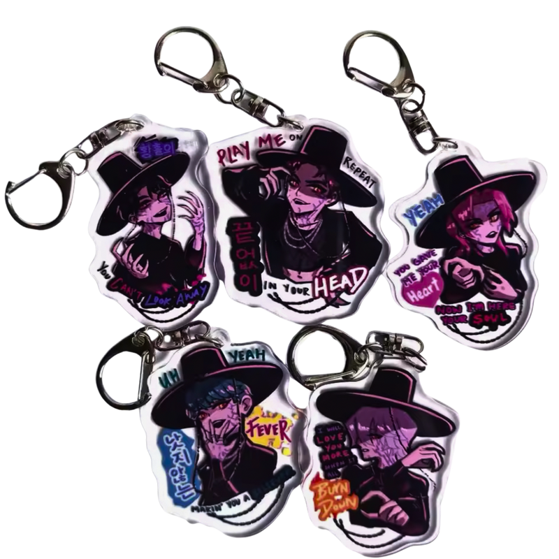 מחזיקי מפתחות - סט מחזיקי מפתחות Saga Boys Demon Hunters | כל 5 ציידי השדים אנימה מרקט https://anime-market.co.il