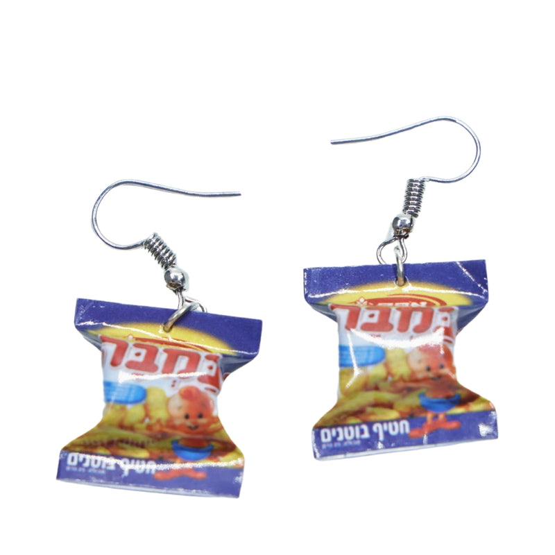 במבה - זוג עגילים עיצוב שני מבית אנימה מרקט רק ב - https://anime-market.co.il