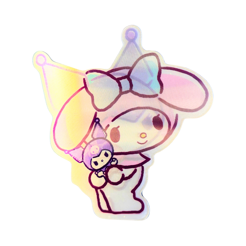 מדבקת תלת־מימד מלודי → קרומי (Lenticular 3D) – מתחלפת בזווית! מבית אנימה מרקט רק ב - https://anime-market.co.il