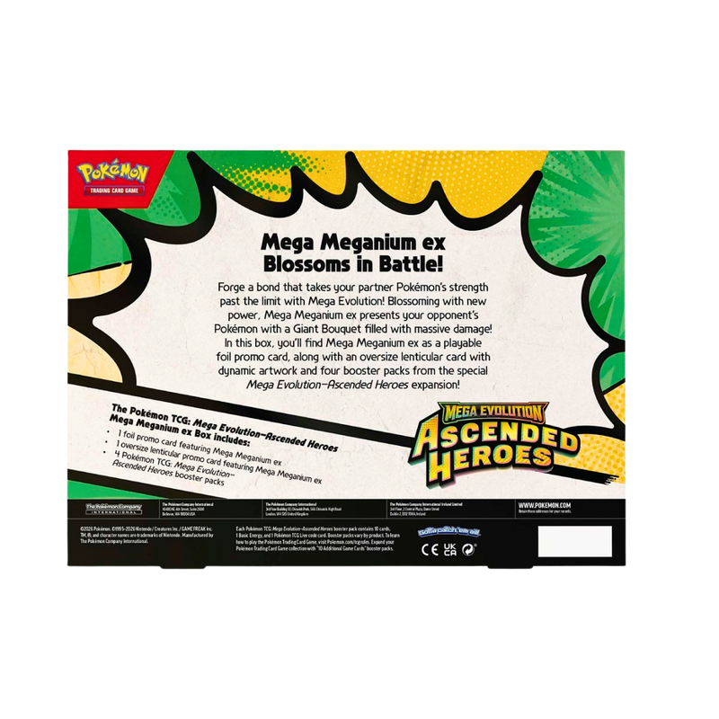 Pokémon TCG Mega Evolution: Ascended Heroes – Mega Meganium ex Box | בלעדי לאתר מבית אנימה מרקט רק ב - https://anime-market.co.il