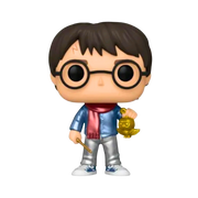 Funko Pop Harry Potter Holiday #122 – הארי פוטר עם צעיף וסניץ’ מוזהב | דמות ויניל אספנות מבית אנימה מרקט רק ב - https://anime-market.co.il