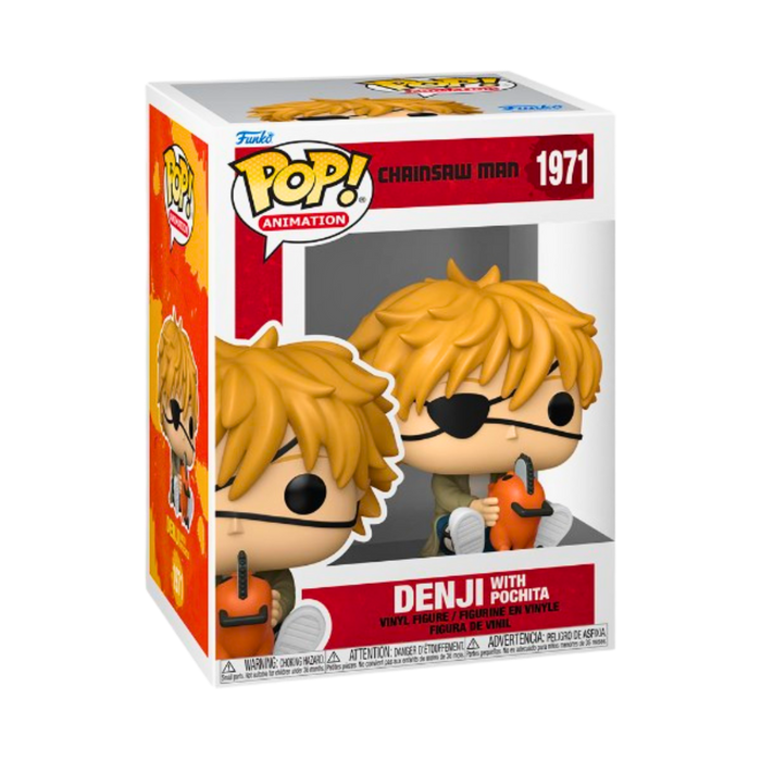 ⚔️ Funko Pop! Animation Chainsaw Man #1971 – Denji with Pochita