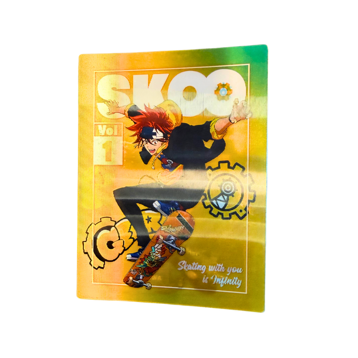 מדבקת תלת־מימד SK8 the Infinity – לאנגה ורייקי מתחלפים | מדבקת לנטיקולר איכותית