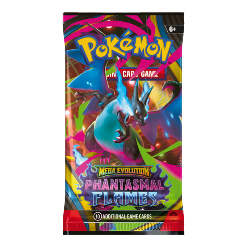 חבילת בוסטר Pokémon Mega Evolution – Phantasmal Flames | קלפי פוקימון מבית אנימה מרקט רק ב - https://anime-market.co.il