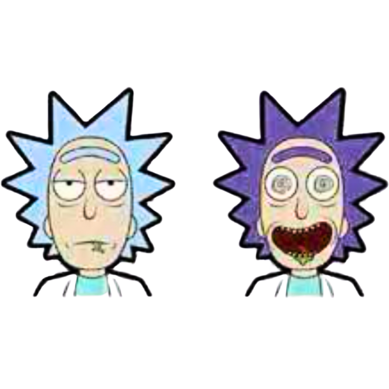 מדבקות - מדבקה תלת מימד ריק ומורטי – 98×71 מ”מ אנימה מרקט https://anime-market.co.il