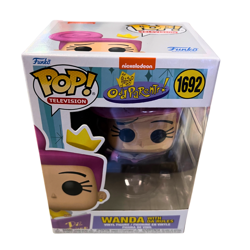 פסלוני אספנות - בובת פופ ואנדה עם Da Rules – Funko Pop Fairly OddParents #1692 פאנקו פופ https://anime-market.co.il