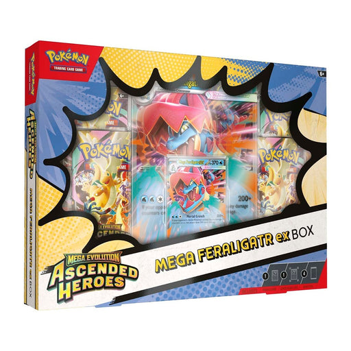 Pokémon TCG Mega Evolution: Ascended Heroes – Mega Feraligatr ex Box | בלעדי לאתר מבית אנימה מרקט רק ב - https://anime-market.co.il