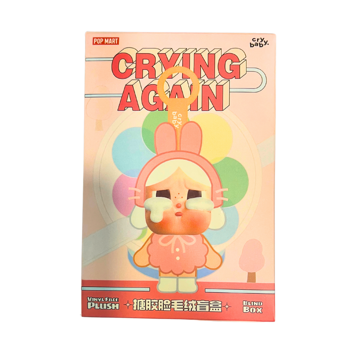 Pop Mart Crying Again | בובת פלאש עם פרצוף ויניל (Blind Box לא רשמי)