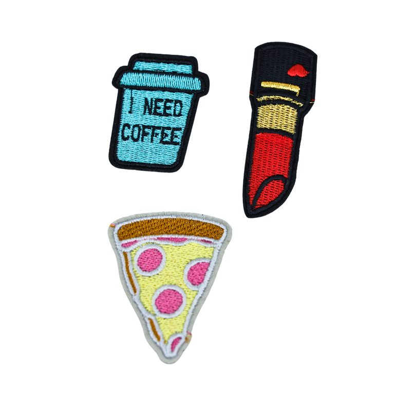 - קפה שפתון ופיצה - סט פאצים אנימה מרקט https://anime-market.co.il