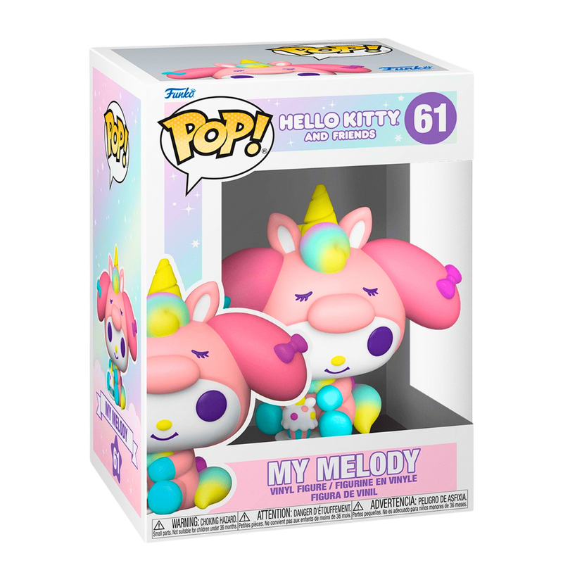 פסלוני אספנות - Funko Pop! My Melody – Unicorn Party | דמות ויניל #61 | Sanrio פאנקו פופ https://anime-market.co.il