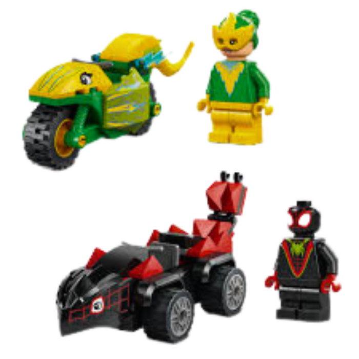 ערכת לגו ספיידי ואלקטרו – מרדף רכבי דינוזאורים | LEGO Marvel #11198