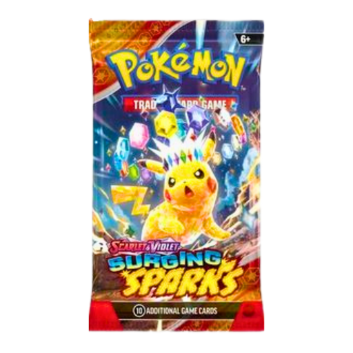 חבילת בוסטר Pokémon Scarlet & Violet – Surging Sparks | חבילה בודדת מבית אנימה מרקט רק ב - https://anime-market.co.il